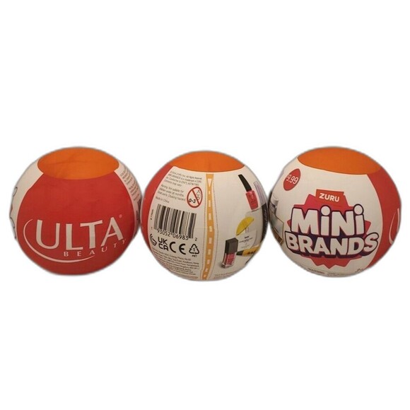 LOT OF 3 Mini Brands x Ulta Beauty Series 1 Ball Makeup ZURU NEW (3 UNOPENED) - Picture 2 of 5